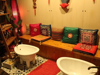 足楽園 池尻大橋店/足楽園の本格的な足湯♪