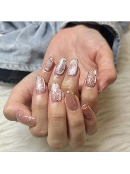 クリスタルネイル イオンモール都城駅前店/リボン