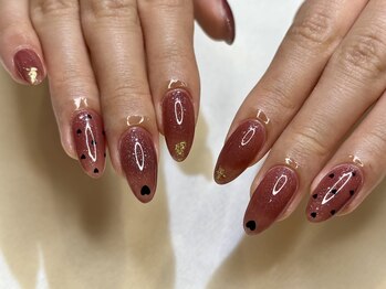 ハートホロネイル