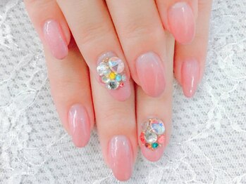 リヒロ(Ri hiro)/ラメグラ+ストーン2本¥4000