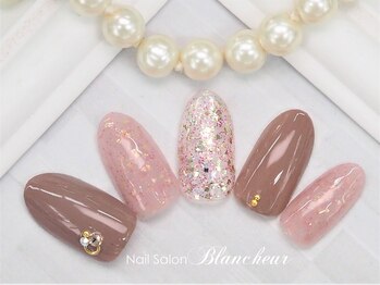 ネイルサロン ブランシュール(Nail Salon Blancheur)/くすみピンクシアーワンカラー