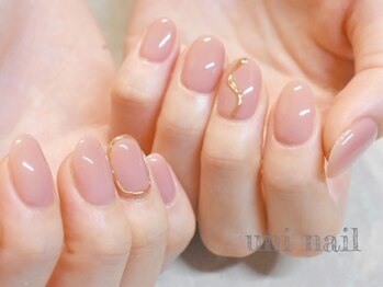 ユニネイル(uninail)/シンプルミラーネイル
