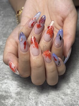 モルフォ 千駄ヶ谷(Morpho)/金魚×クリアネイル