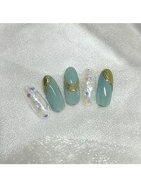 クリアベース/夏ネイル