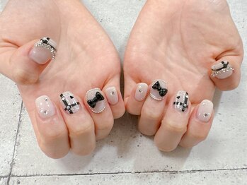 ネイル ビューティーマジック 葛西本店/ショートリボンネイル