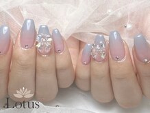 ロータス ネイルアンドアイラッシュ(Lotus)/グラデーションにリボン★