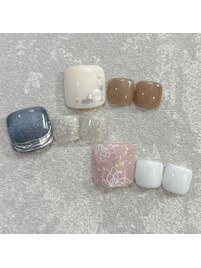 【FOOT】親指ワンポイントアート