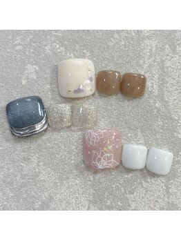 【FOOT】親指ワンポイントアート