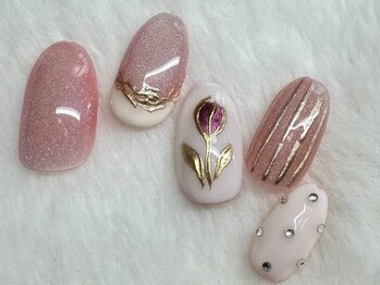 アイラッシュサロン ユー(U)の写真/《自店・他店付け替えオフ無料》フィルイン導入で自爪を傷めずにジェルネイルが楽しめる☆彡