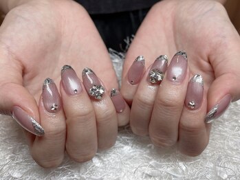 レアネイル 新宿(le'a nail)/ガラスフレンチ