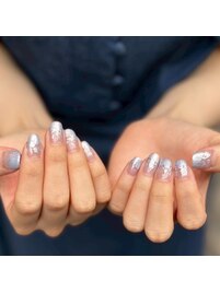 ～ホイルアートでグラデ～