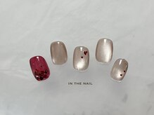 イン ザ ネイル(in the nail)の雰囲気（ハートネイル　バレンタインネイル　マグネットアート）