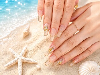 プリュネル(Prunelle)の写真/大人女性の夏イベントに。旅行・海・お祭り・ブライダルを彩る上品ネイル 8,800円から叶います♪