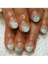 ネイルサロン コットンウィード(Nail Salon COTTON WEED)/ななめフレンチ