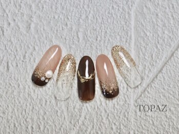 トパーズ 恵比寿(TOPAZ)/ブラウンネイル［恵比寿ネイル］