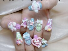 メロディービューティーサロン(Melody)/カラフルキャラクターネイル