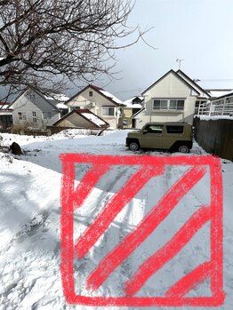 風冴(かぜさえ)/雪が積もった場合の駐車場