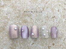 マリーネイルズ 心斎橋店(MARIE NAILS)/定額¥6,600 &nbsp;パープル 1009b