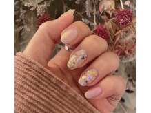 押し花オーロラネイル