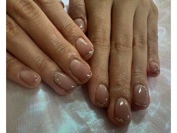 エムワイエスドットネイル(mys.nail)/カラグラ＋ラメライン