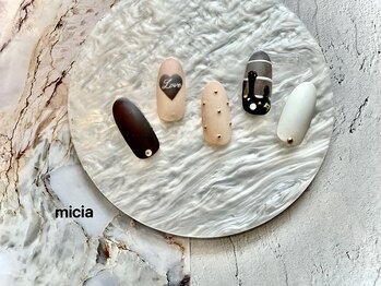 ミシャ(Micia)の写真/【お得なクーポン多数ご用意◎】オシャレは足元から♪お仕事上ハンドネイルができない方にもオススメ♪