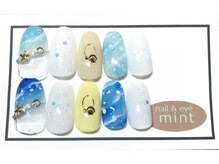 ネイルアンドアイ ミント(nail＆eye mint)/8月キャンペーンネイル☆￥6480