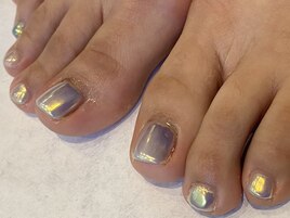 フットオーロラネイル