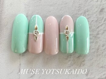 ミューズ MUSE 四街道大日店/ツートンパステルカラーくすみ