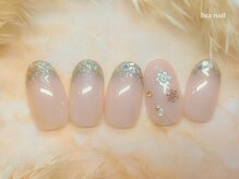 リラネイル(lira nail)/ガラスフレンチ/パラジェル