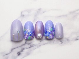 大人紫陽花ネイル初回￥7500