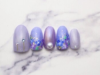 大人紫陽花ネイル初回￥7500
