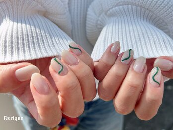 フェリークネイル(feerique nail)/夏ネイル/シンプルネイル/圓山