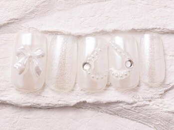 ネイルメゾン 渋谷店(NAIL MAISON)/ワンホンハートリボン￥6980