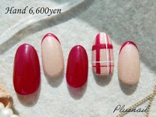 プラスネイル 北千住東口店(PLUS NAIL)/【3152】チェックネイル