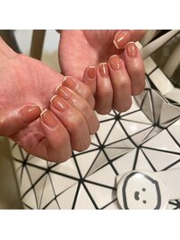 スクエアフレンチネイル