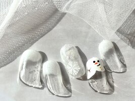 定額デザインB/クリスマスネイル