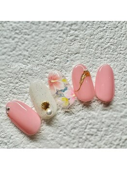 ネイルサロン アージュ(Nail Salon A jyu)/常夏ハイビスカスネイル