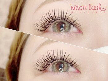 ニコット 大阪駅前第2ビル店(nicott lash)の写真/【マツエク(オフ込)100本¥2980/120本¥3480】理想の目元を叶えるためのご提案とデザイン力◎人気の束感も♪