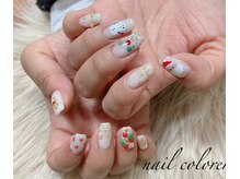 クロレ(colorer)/クリスマス/サンタ/冬ネイル