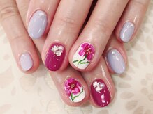 ビービーネイル(BB)/オトナの花柄