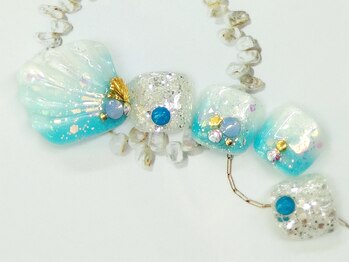 ネイルサロン シェル(Nail Salon SHELL)/選べる定額フットBコース ¥7200