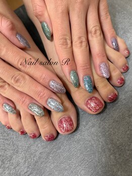 ラメワンカラー