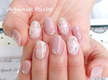 アグニークリッシェ(Agunik Riche)/【花柄ネイル】