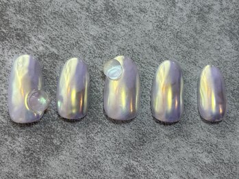 メタリックもやもやネイル