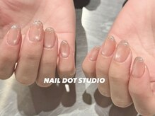ネイルドットスタジオ 堺筋本町(NAIL DOT STUDIO)/マグ×フラッシュグラデ