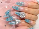 キラキラ☆ステンドグラスネイル