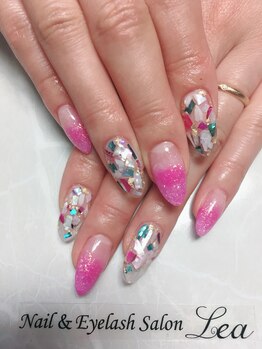 ネイルアンドアイラッシュサロン レア 千葉店(Lea)/アート6本付スカルプ