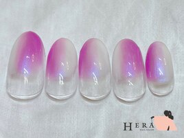 ニュアンス　塗りかけ　ピンク