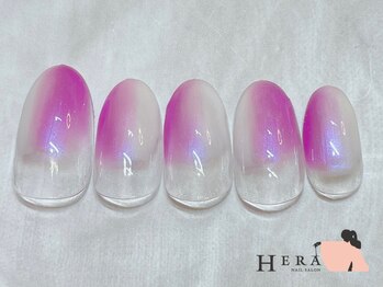 ヘラー 渋谷(HERA)/ニュアンス　塗りかけ　ピンク