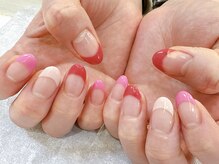 フチュール(futur)/春カラーフレンチネイル♪